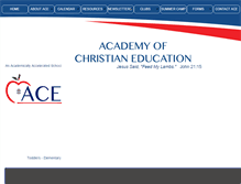 Tablet Screenshot of ace-academy.com